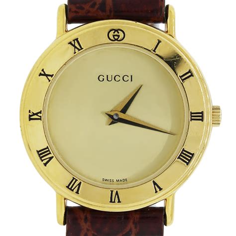 gucci gold outline watch|vintage gold gucci watch ladies.